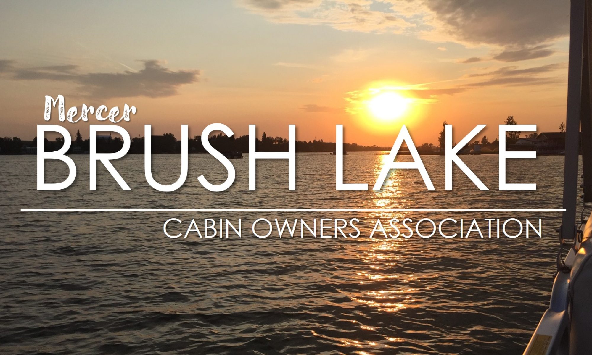 Brush Lake, ND Brush Lake near Mercer, ND